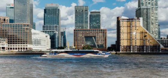 Uber Boat by Thames Clippers - Canary Wharf Pier