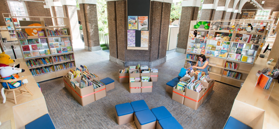 de Bibliotheek Schiedam in de Korenbeurs